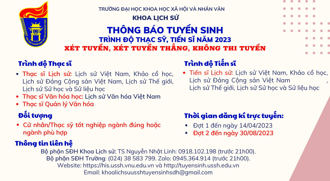 Tuyển sinh SĐH (2023)